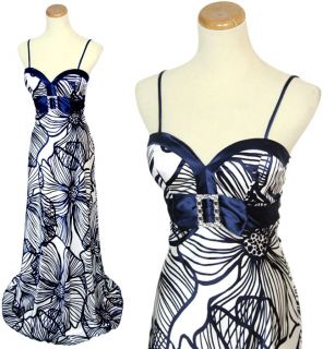 Darlin $150 Navy Juniors Prom Cruise Formal Gown