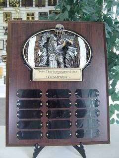 Fantasy Football Perpetual 15 Year Award Plaque Free Engraving Trophy 