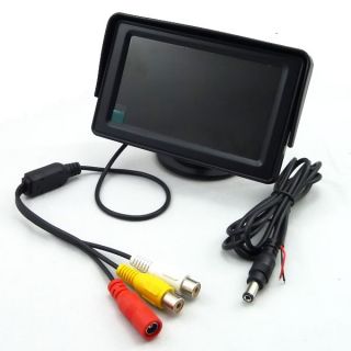 Color LCD Car Monitor For Car Reversing Camera DVD Player 2CH