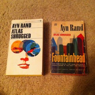 Ayn Rand 2 Books Fountainhead Atlas Shrugged