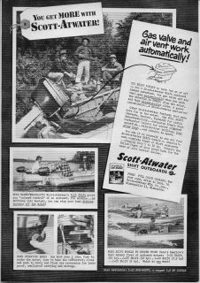 Original 1952 Vintage Ad Scott Atwater Shift Outboard Motors 