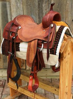Custom Cutting Saddle 17 5 Buffed Seat by Don Rich