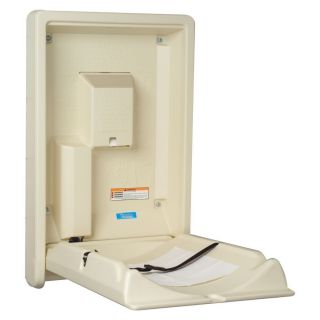   Kare Products Cream Wall Mounted Vertical Baby Changing Station