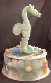 Ocean Seahorse Diaper Cake Baby Shower Gift