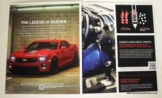 2012 Chevrolet Camaro ZL1 High Performance Dealer Sales Brochure 