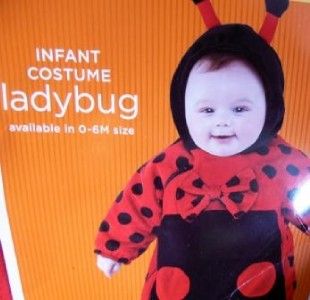   lady bug halloween costume velvety soft newborn size 0 3 6 months