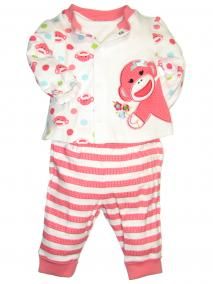 girls sock monkey 3 piece outfit by baby starters $ 19 99 product 