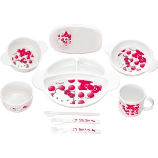 Hello Kitty Baby Tableware Gift Set Cup Bowl Mug Dish Ware Made in 