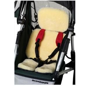 New Instep 25 SA003 Baby Kids Safety Jogging Stroller Lambskin Seat 