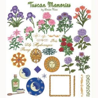 Brother Babylock Embroidery Machine Memory Card Tuscan Memories