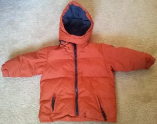 Baby GAP Winter Down Coat Jacket 18 24 Months Toddler Infant Orange 