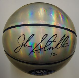   Jazz Signed Autographed Illusion Baden Basketball COA PSA DNA