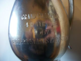 1967 Grand Champion 4 H Ayrshire Eastern State Expo Pewter Trophy Cup 