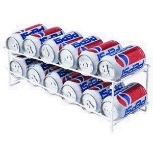 NEW Soda/Beer 12 Can Beverage Dispenser Refrigerator Wire Stand FREE 