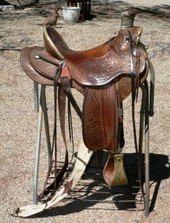 16” Len Babb Custom Buckaroo Wade Saddle