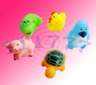 Lovely 5 Float Land Creatures for Baby Bath Playing