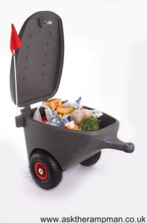 Mobility Scooter Trailer Holds 45 Litres Lockable Lid Forget Lost 