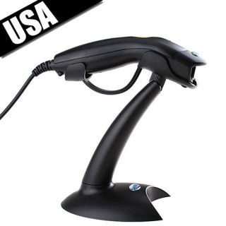 USB Automatic Laser Barcode Bar Code Scanner Reader with Stand 