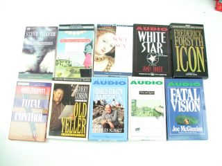   & Thriller Cassette Audio Books Lot Baldacci Follett Patterson Tape