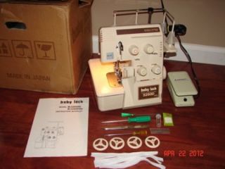 BABY LOCK SERGER Sewing MACHINE Model BL5260 W/BOX & ACCESSORIES NR 