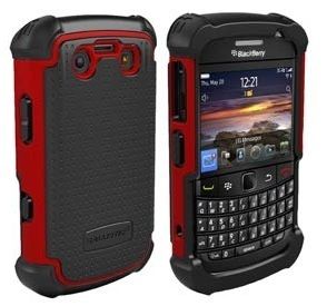 Ballistic SG Blackberry 9700 Bold Red and Black Case 045