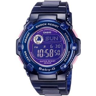 CASIO BABY G LADY BLUE WATCH RESIN BAND BG3000A 2 100% BRAND NEW 