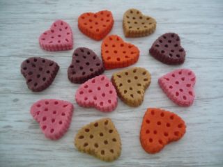   Mix Heart Biscuits Bakery Dollhouse Miniatures Food Bakery Supply Deco