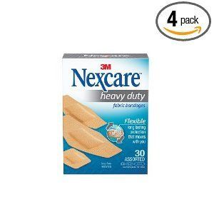 Nexcare Heavy Duty Flexible Fabric Bandages Assorted Sizes 30 Count 