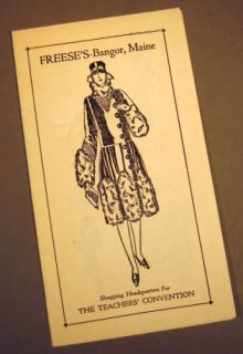 Bangor Maine Freeses Womens Clothing Store Old Ad