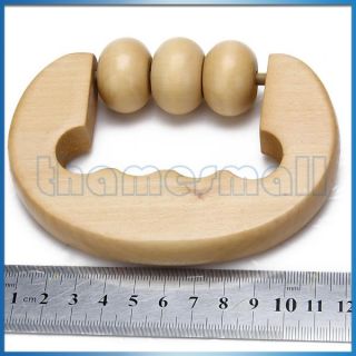 Wooden Ball Body Massager Hand Roller Therapy Relaxing