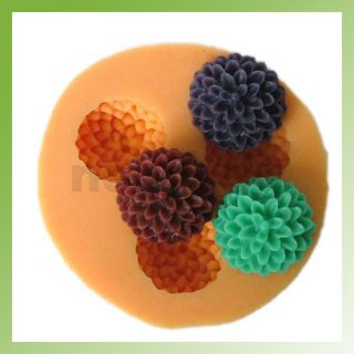 Silicone Ball Flower Chocolate Mold Maker Jello Handmade Soap Candle 