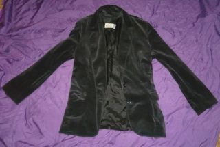 Bam Margera Style Black Velvet Jacket Blazer SM Him