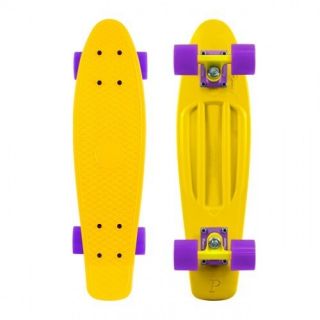 Penny Original Plastic Skateboard Banana Cruiser Board 22 Yellow
