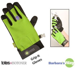 Totes Isotoner Barbaras Best Barbara K Grip It Tool Work Gloves