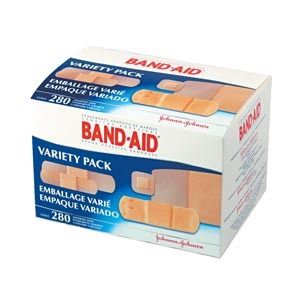 Johnson Johnson Band Aid Variety Pack Bandages 280 PK