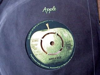 George Harrison Beatles Bangla Desh UK Pressing 7 Mint