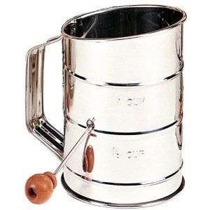 Brand New Mrs Andersons Baking 5 Cup Stainless Steel Crank Flour 