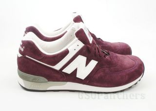 New Balance 576 Series M576PRW Maroon Suede Made in UK England Mens 