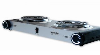 Stainless Steel Portable 1500 Watt Double Dual Electric Burner Hot 
