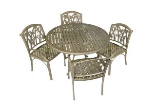 Bali 5 Piece Outdoor Dinning Table and Chairs Set