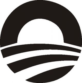 Barack Obama Logo Vinyl Decal Sticker Black 5 4B