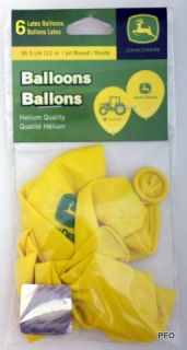 John Deere 6 12 Latex Balloons Tractor Party Supplies Birthday Green 