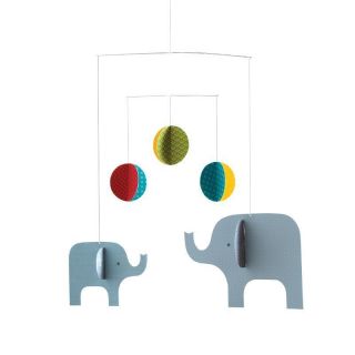 Petit Collage Elephant Playtime Modern Baby Hanging Mobile