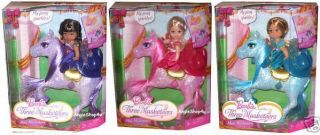 BARBIE KELLY THREE MUSKETEERS MINI MUSKETEER SET 3 Dolls 3 Ponies