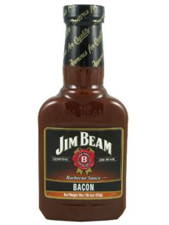 Jim Beam Bacon Flavored Barbecue Sauce Whiskey Bourbon BBQ Marinade 