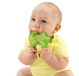 New Fisher Price Luv U Zoo Baby Alligator Teether Toys