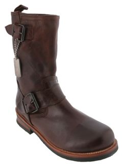 brand new steve madden footwear dark brown leather bard boots original 