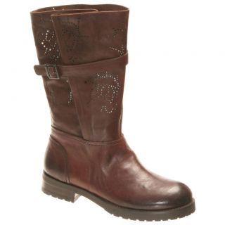 BACIO61 Prolisso in Deep Earth Brown Leather Womens Boots Various 