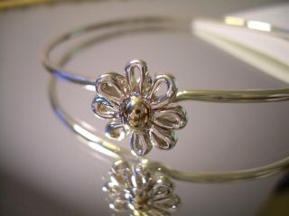Tiffany Co Daisy Bracelet Bangle by Paloma Picasso 925 Silver