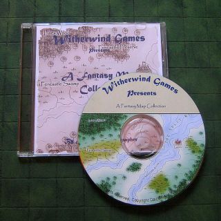 Fantasy Maps on CD for Use with D D RPG Pathfinder